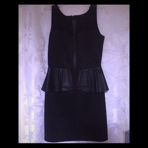 NWT Black Peplum Dress